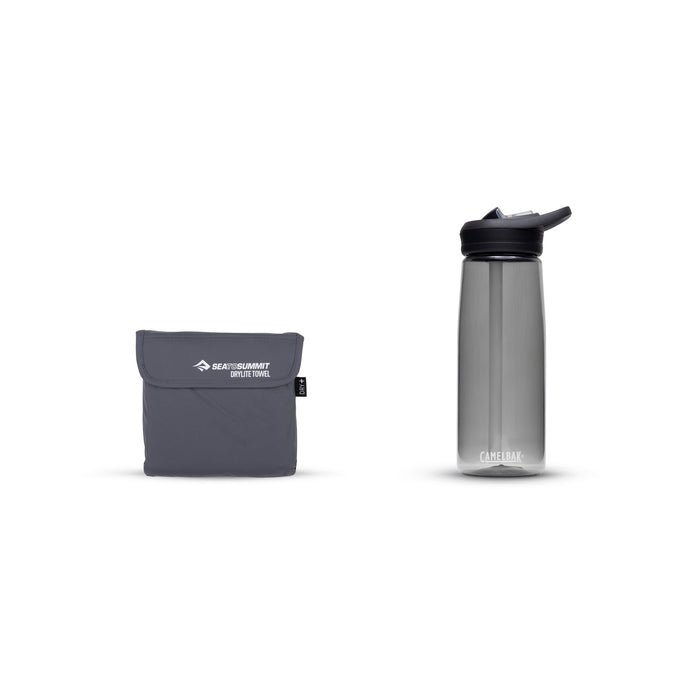 Drylite Towel in its mesh-faced storage pouch