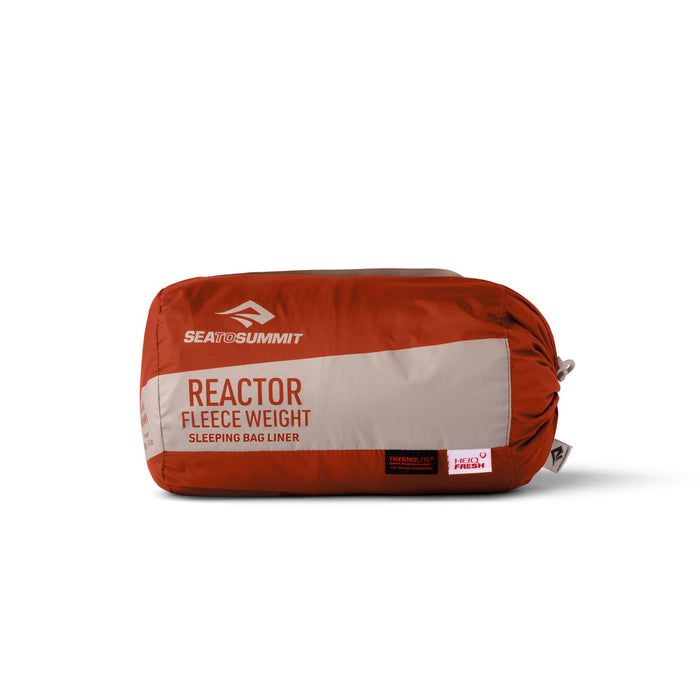 Reactor Fleeceweight liner packed in its stuff sack