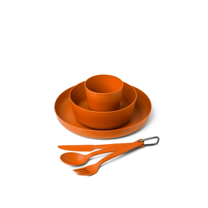 Sea to Summit Camp Dinnerware Set in Burnt Orange