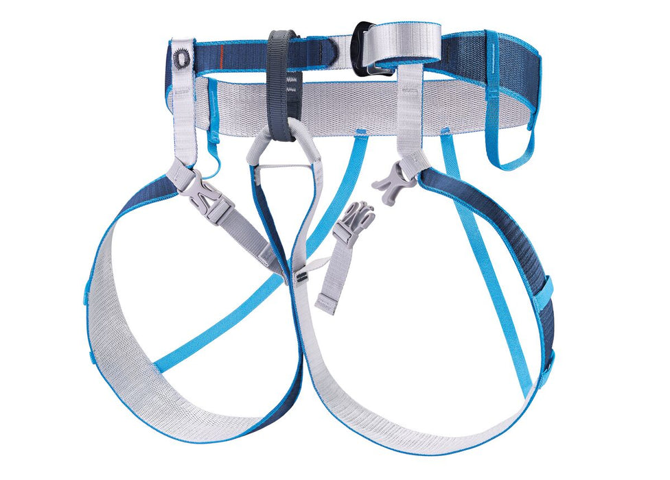 Petzl TOUR harness, putting on with skis or crampons