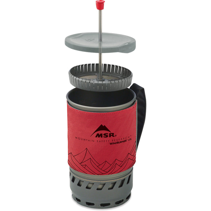 WindBurner Coffee Press in use
