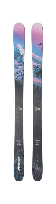 Nordica Santa Ana 92 skis, Lavender/Blue/Black