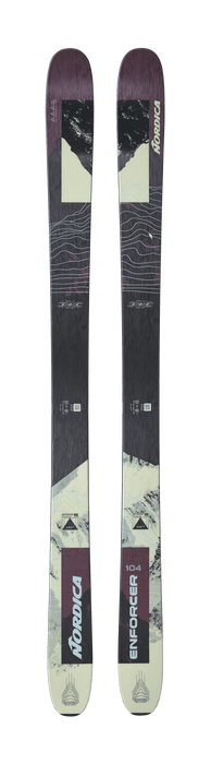 Nordica Enforcer 104 skis, Purple/Lime