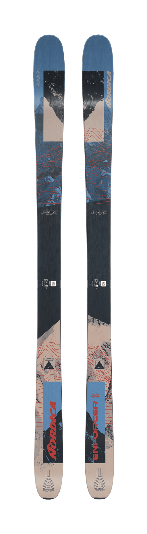 Nordica Enforcer 99 skis, Blue/Sand