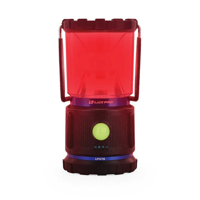 Luxpro 1000 LUMEN WITH RED FLOOD BROADBEAM LANTERN - Next Adventure