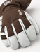 Hestra Army Leather Heli Ski glove in Espresso, palm view