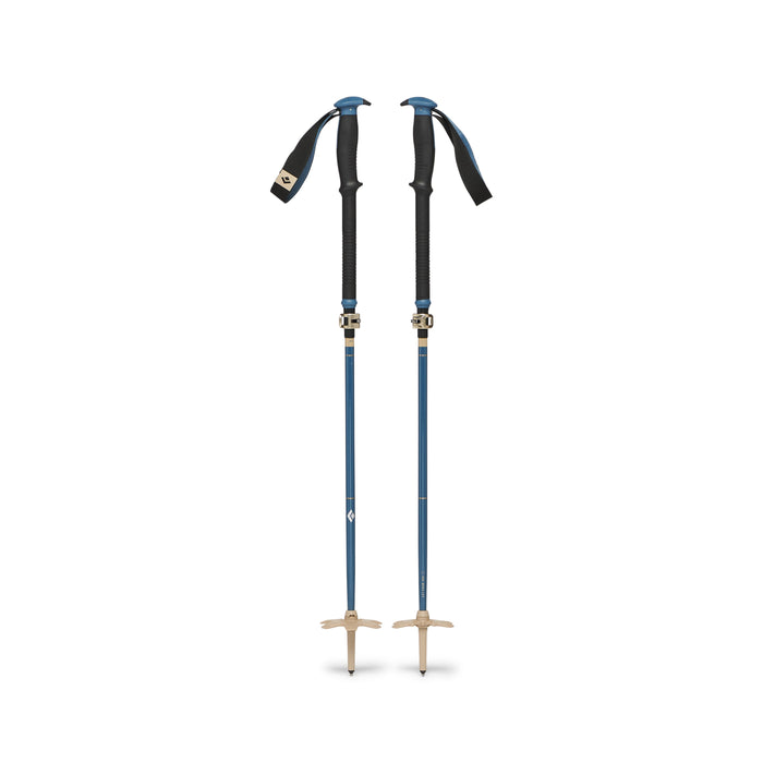 Black Diamond Traverse Compactor ski poles in Creek Blue
