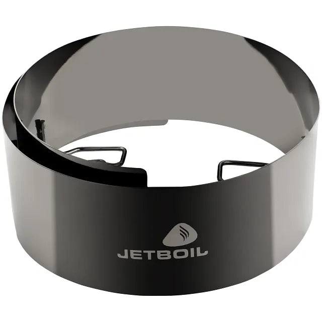 Jetboil windscreen fitted to a Flash pot