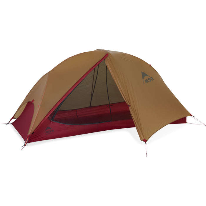 MSR FreeLite 1 tent in Sahara, door open