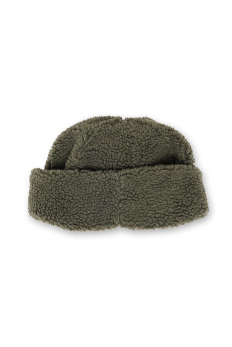 KAVU Fur Ball Beanie in Moss, additional view