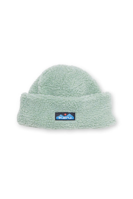 KAVU Fur Ball Beanie in Soft Sage
