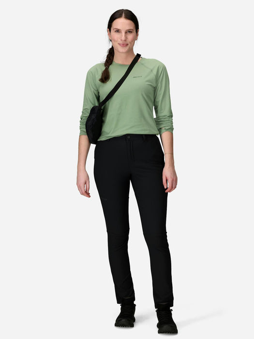 Marmot Women's Scree UPF 50 Pant in Black, detail