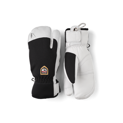 Hestra Army Leather Patrol 3-finger glove in Black