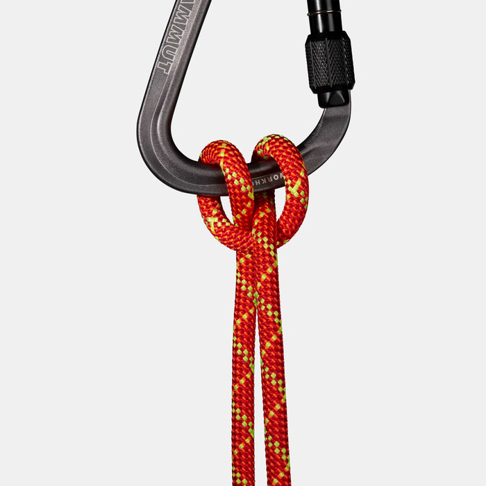 Mammut 8.0 Alpine Core Protect Dry Rope, fire-halo, sheath detail