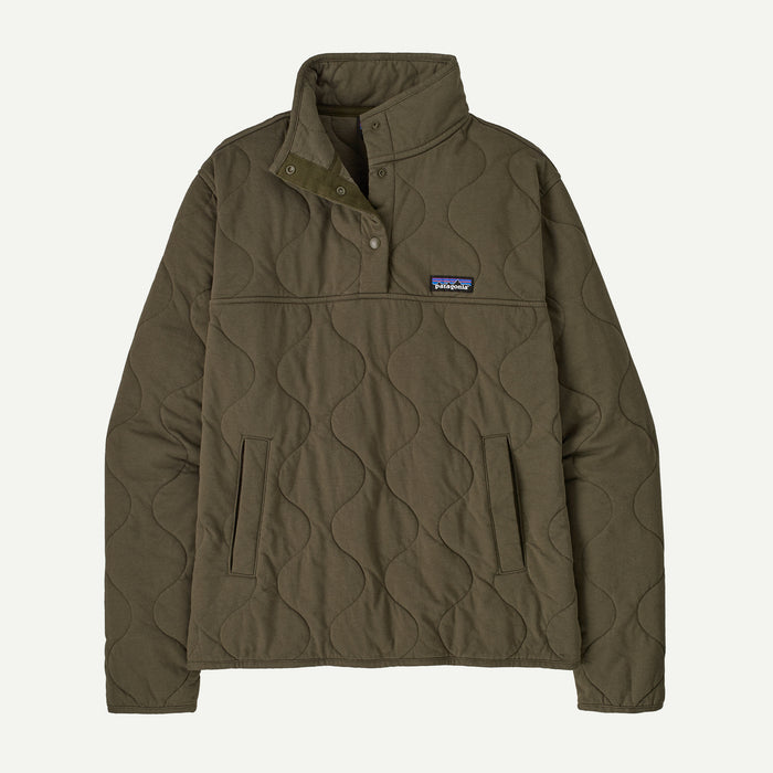 Patagonia Women's Daily Quilted Snap-T Pullover, Basin Green