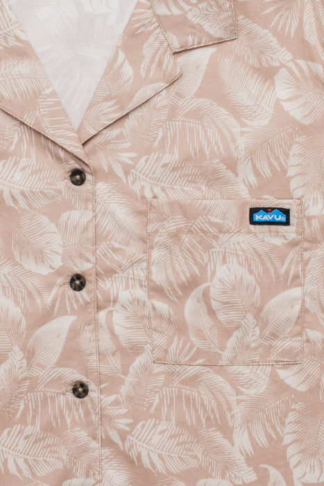 KAVU Cedar Springs shirt in Passion Palm, detail