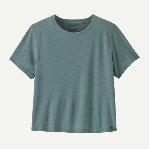 Patagonia Women's Capilene Cool Trail Cropped Shirt in Blue Sage