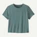 Patagonia Women's Capilene Cool Trail Cropped Shirt in Blue Sage