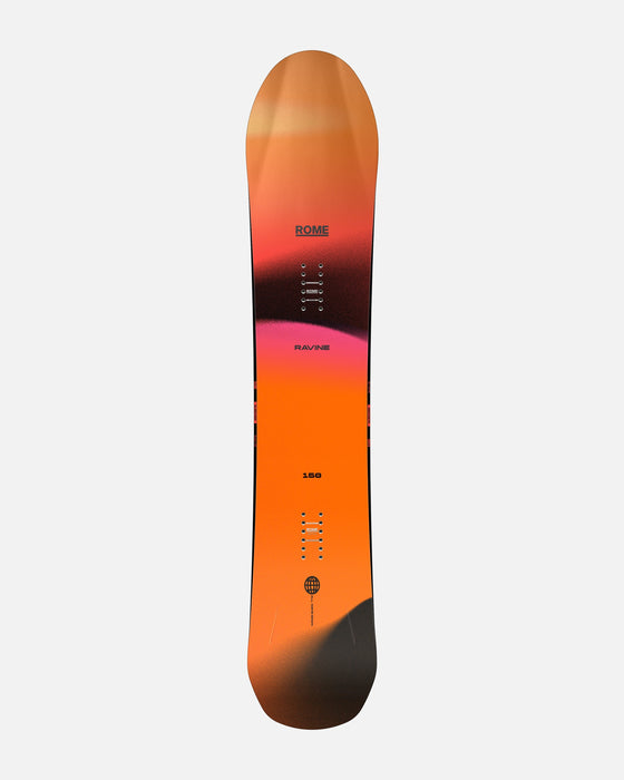 Rome Ravine snowboard topsheet, full length