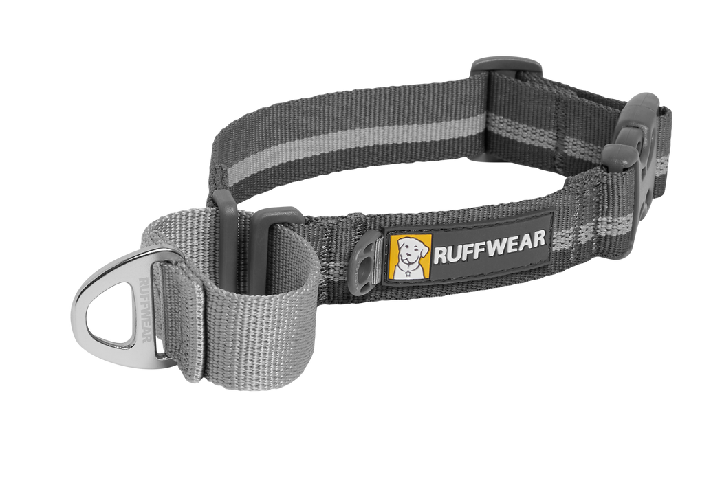 Web Reaction Collar Granite Gray, cinched