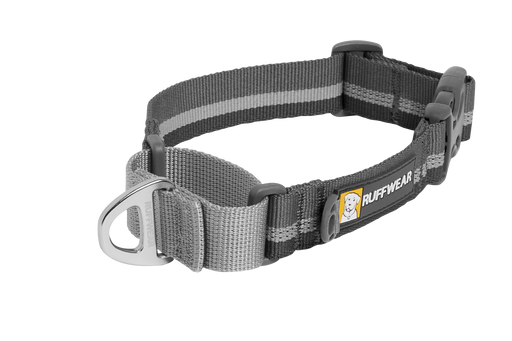Web Reaction Collar Granite Gray, uncinched