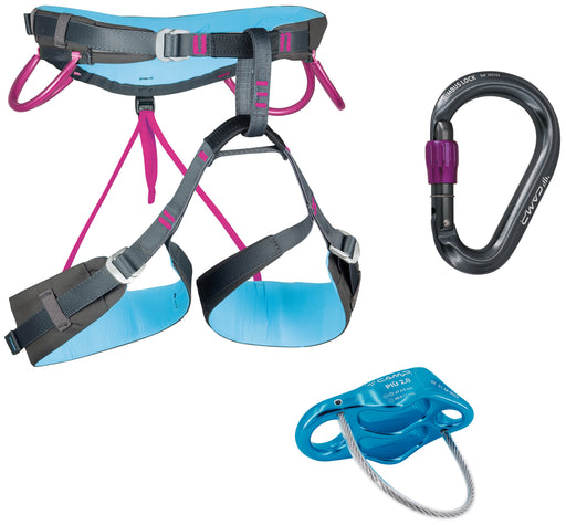 CAMP Energy Nova Pack: harness, Nimbus Lock carabiner and Piu 2.0 belay device