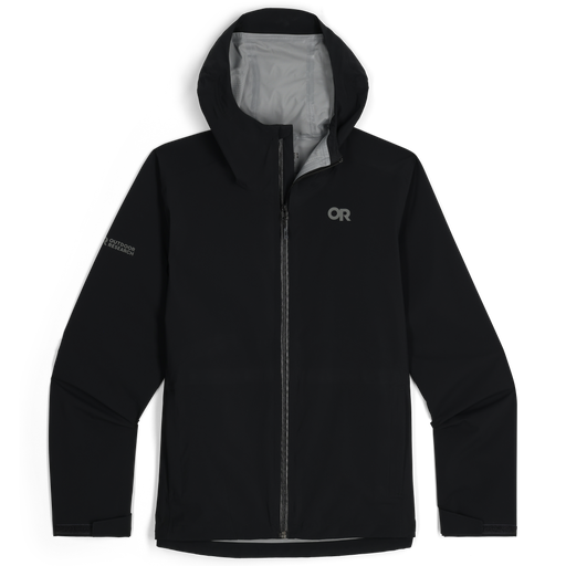 Outdoor Research Men's Stratoburst Stretch Rain Jacket, Black