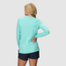 Outdoor Research Women's ActiveIce Spectrum Sun Long Sleeve Tee in Maldives Heather, view 2