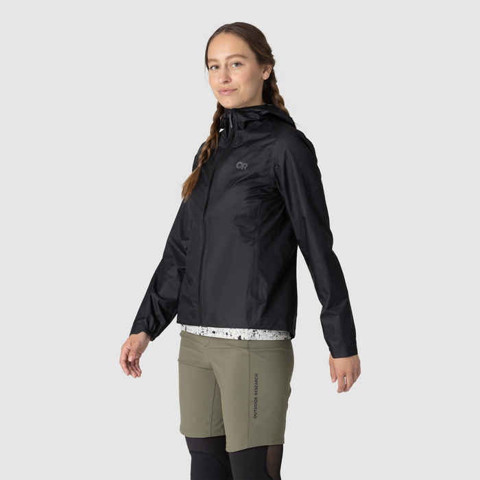 Outdoor Research Women's Helium UL Jacket in Black, view 3