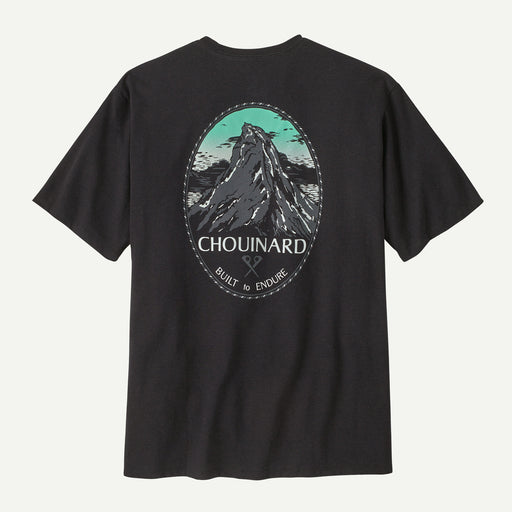 Patagonia Men's Chouinard Crest Pocket Responsibili-Tee in Ink Black
