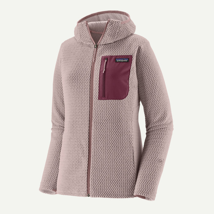 Patagonia Women's R1 Air Fleece Full-Zip Hoody, Stingray Mauve