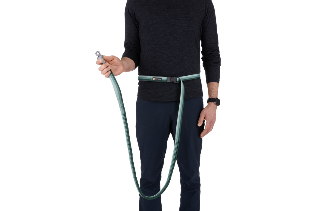 Roamer Leash worn at the waist