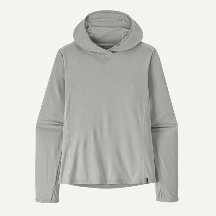 Patagonia Women's Capilene Cool Sun Hoody in Crisp Grey - Salt Grey X-Dye
