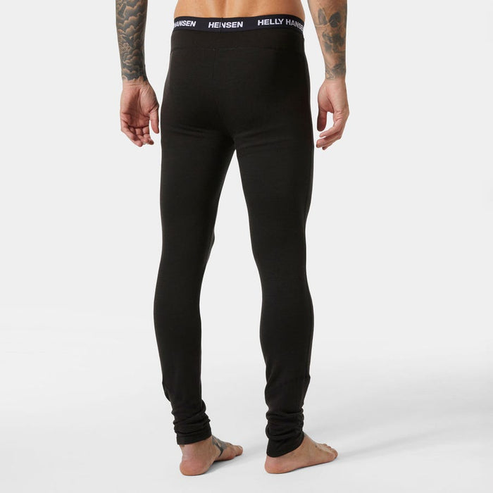 Helly Hansen Men's LIFA Merino Midweight Base Layer Pants in Black