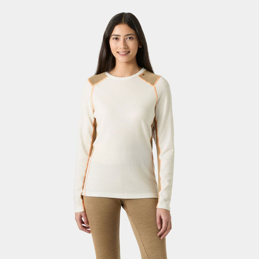 Helly Hansen Women's LIFA Merino Midweight Crew Base Layer in Snow