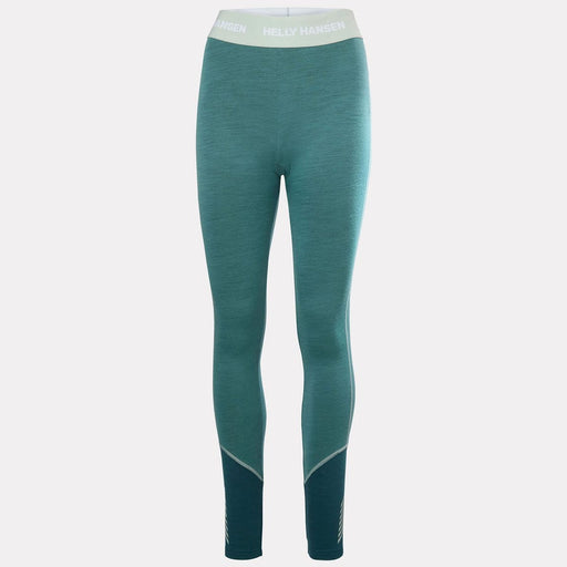 Helly Hansen Women's LIFA Merino Midweight Base Layer Pants in Opal Green