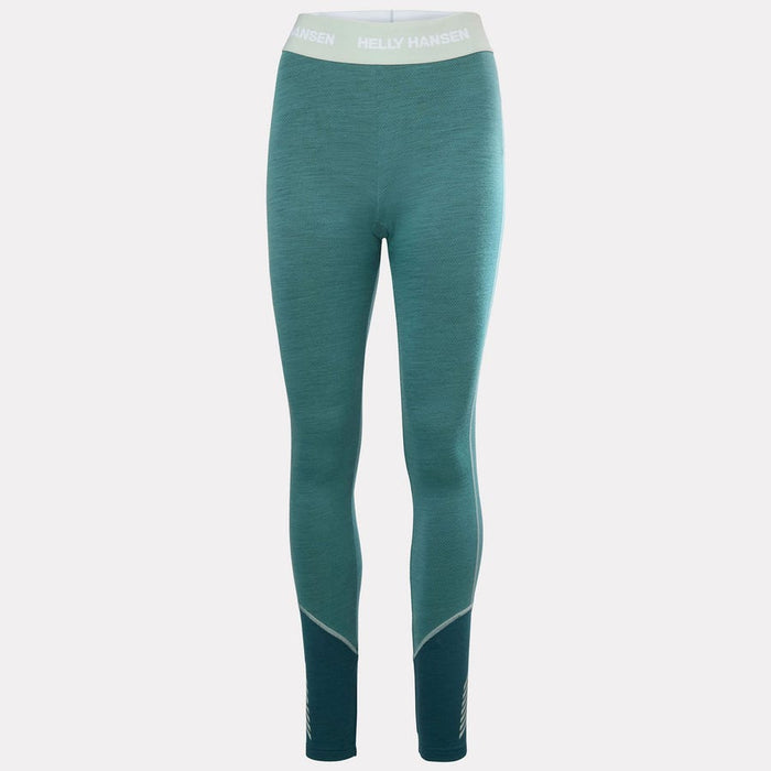 Helly Hansen Women's LIFA Merino Midweight Base Layer Pants in Opal Green