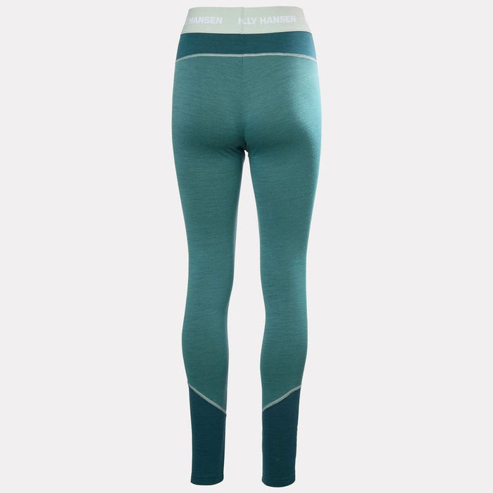 Helly Hansen Women's LIFA Merino Midweight Base Layer Pants in Opal Green
