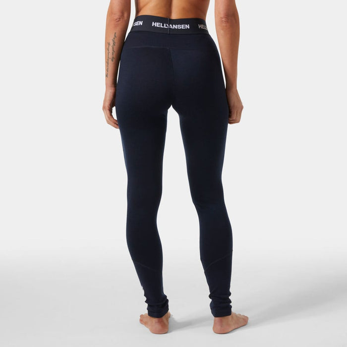 Helly Hansen Women's LIFA Merino Midweight Base Layer Pants in Navy