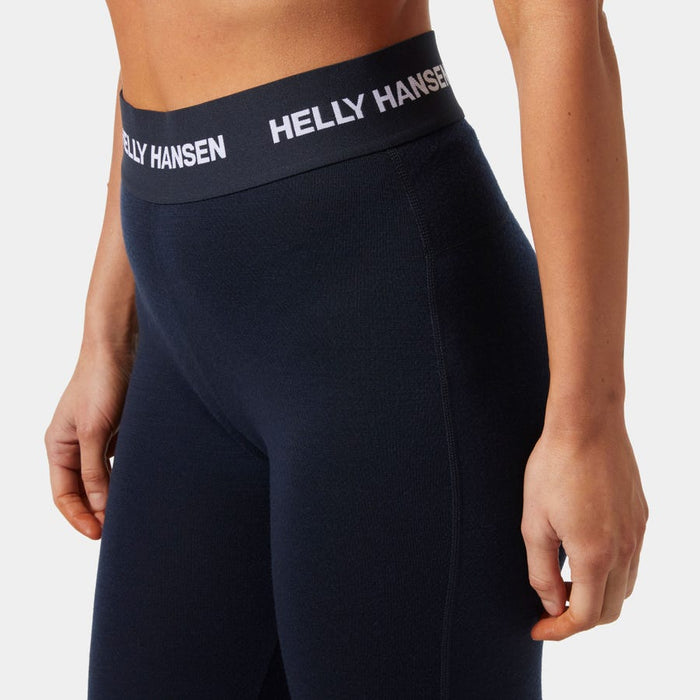 Helly Hansen Women's LIFA Merino Midweight Base Layer Pants in Navy