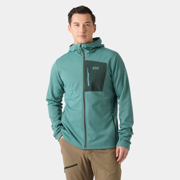 Helly Hansen Men's Versalite Hooded Fleece Jacket in Opal Green