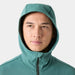 Helly Hansen Men's Versalite Hooded Fleece Jacket in Opal Green