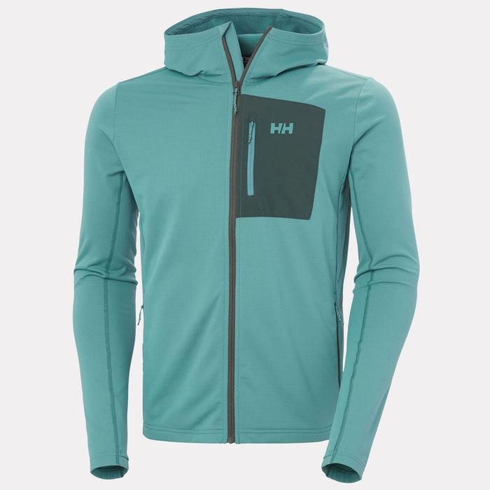 Helly Hansen Men's Versalite Hooded Fleece Jacket in Opal Green