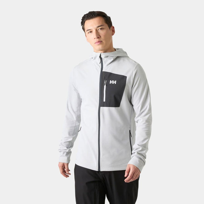 Helly Hansen Men's Versalite Hooded Fleece Jacket in Grey Fog