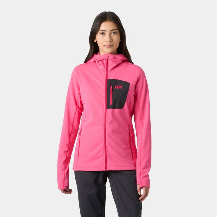 Helly Hansen Women's Versalite Hooded Fleece Jacket in Hot Pink