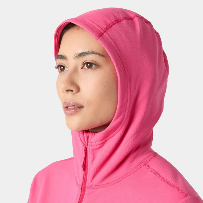 Helly Hansen Women's Versalite Hooded Fleece Jacket in Hot Pink