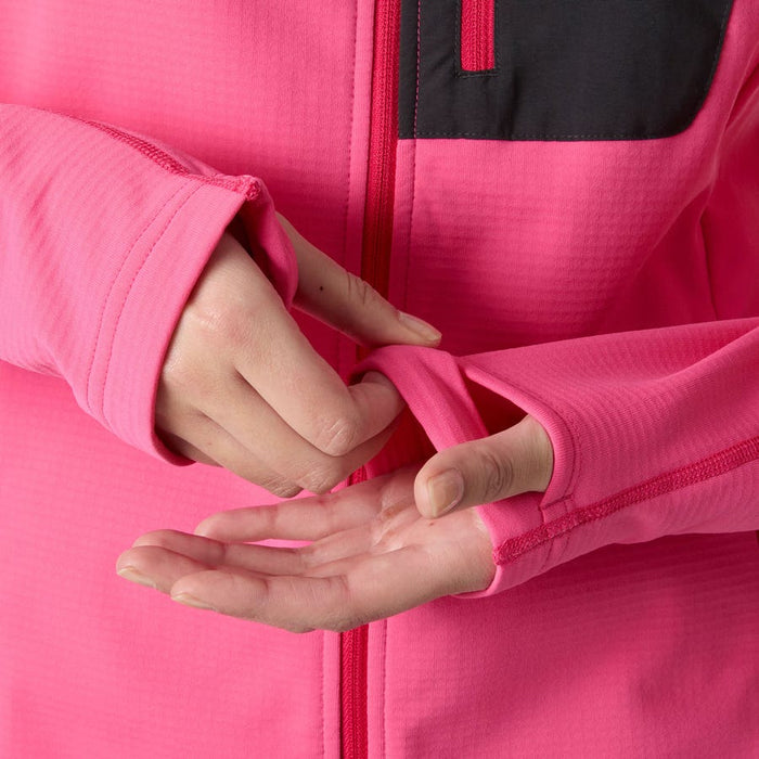 Helly Hansen Women's Versalite Hooded Fleece Jacket in Hot Pink