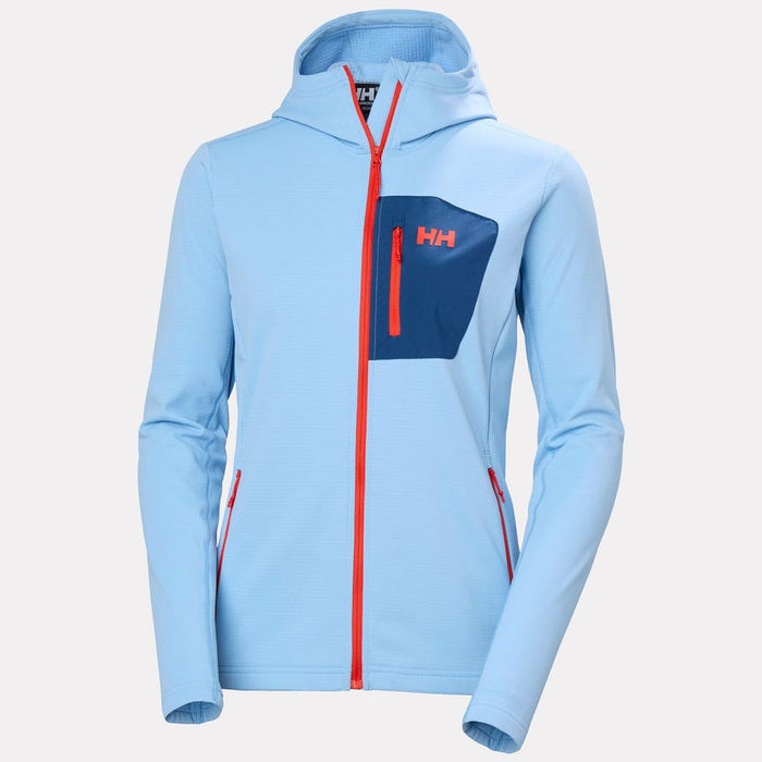 Helly Hansen Women's Versalite Hooded Fleece Jacket in Bright Blue