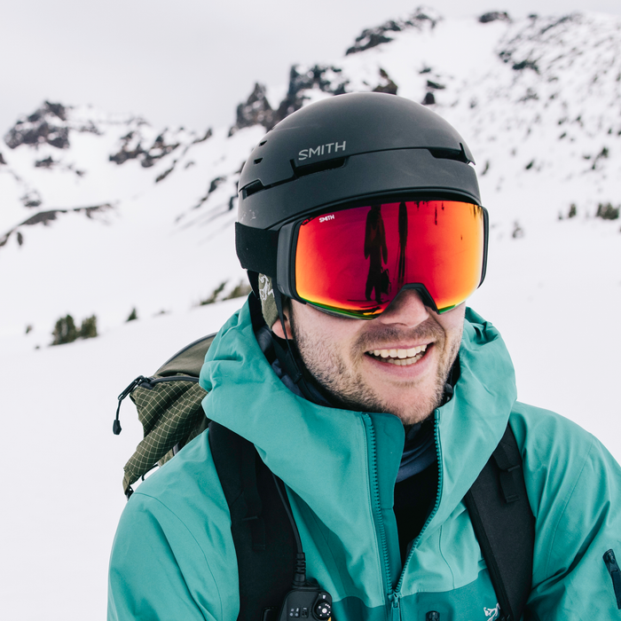 Smith 4D MAG goggle on the hill