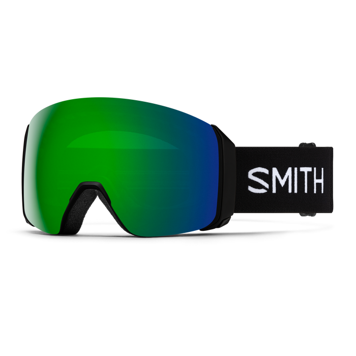 Smith 4D MAG XL goggle, Black, ChromaPop Sun Green Mirror